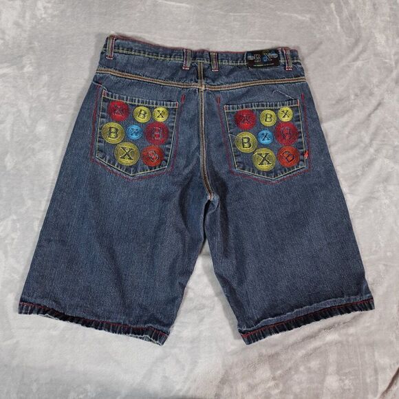Brooklyn Xpress Other - Vintage Brooklyn Xpress Denim Shorts Mens 40 (Fits 38) 13” Pocket Design Baggy